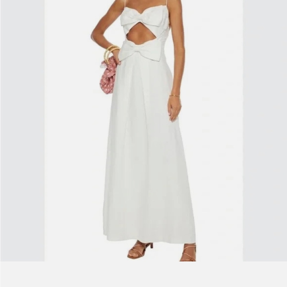 Zimmermann White Cutout Maxi Dress